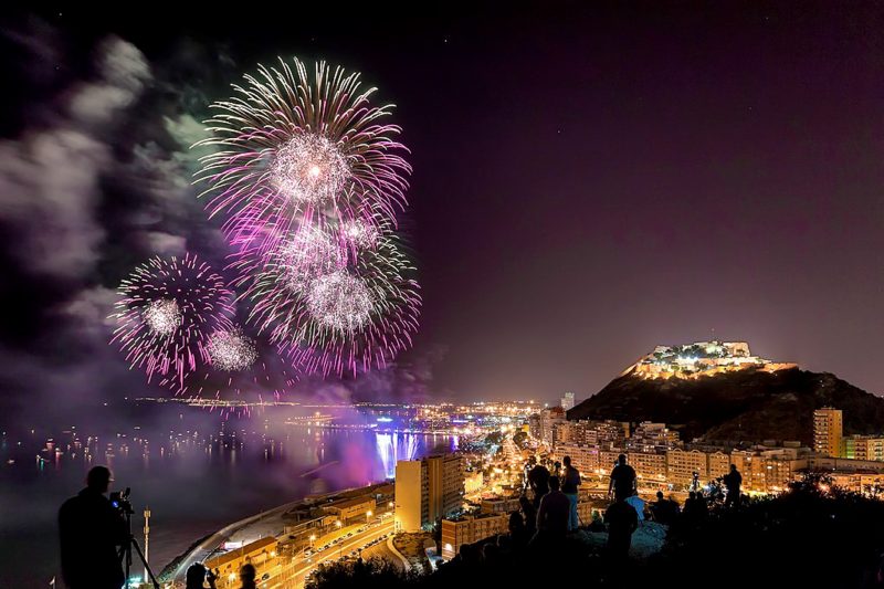 Fireworks over Alicante