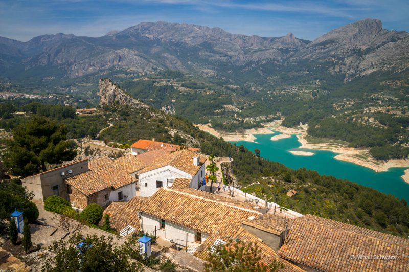 View from one of the observation decks of the city of Guadaleste