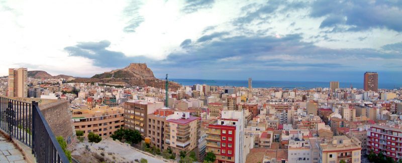 View of Alicante from San Fernando Castle
