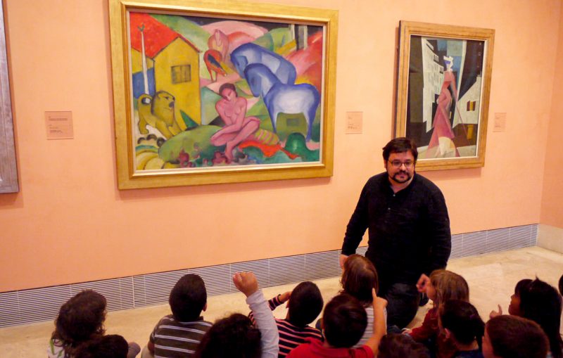 Schoolchildren at the Thyssen-Bornemisza Museum